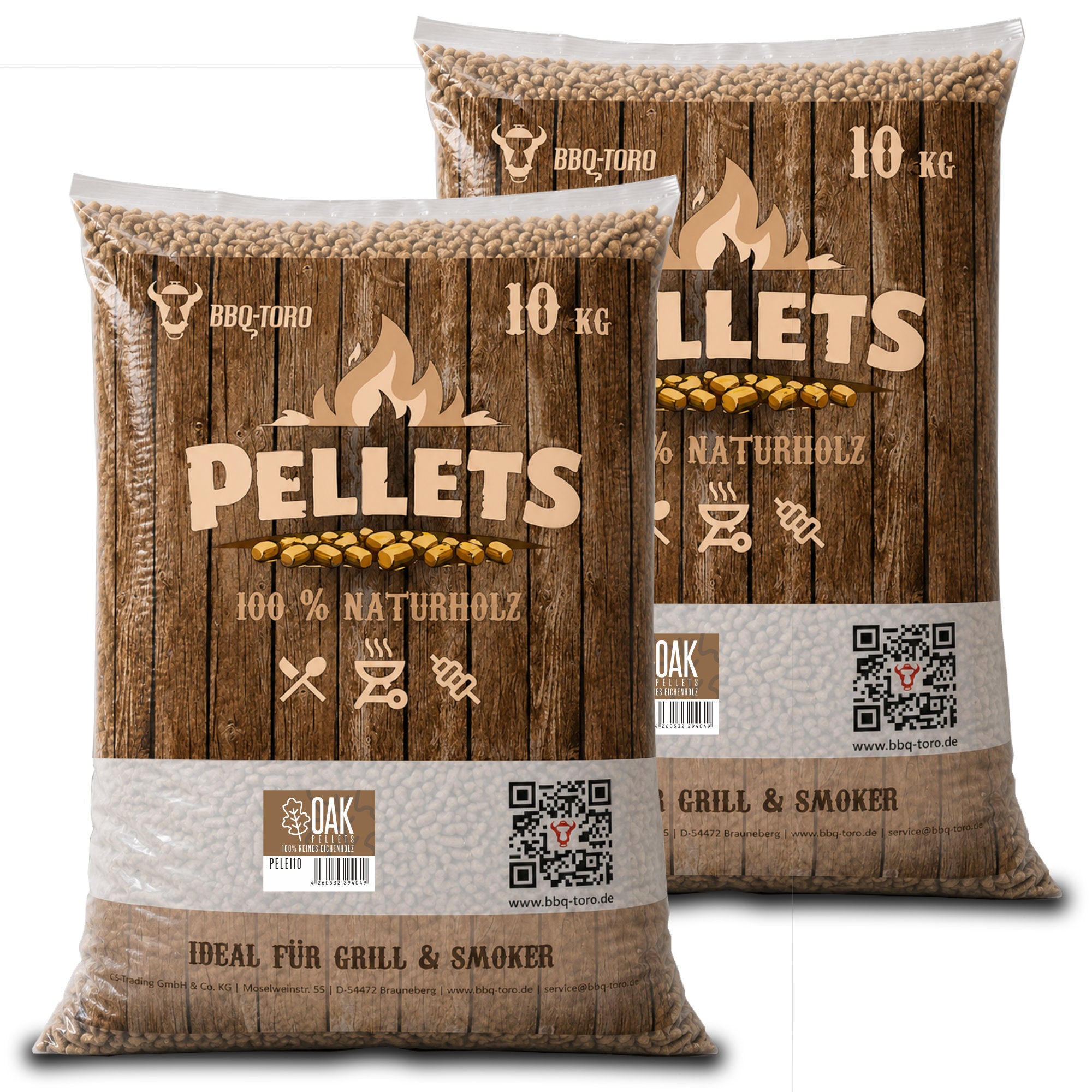 Räucherpellets "Oak Pellets", 100% Eichenholz