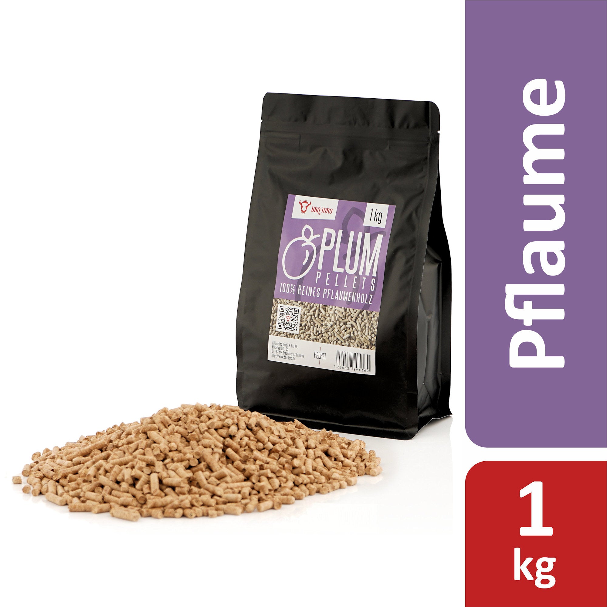 Räucherpellets "Plum Pellets", 100% Pflaumenholz