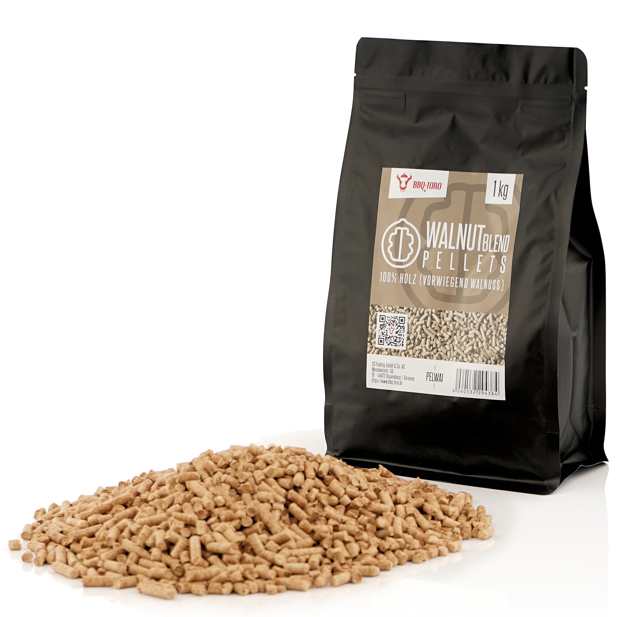 Räucherpellets "Walnut Blend", 100% Holz (vorwiegend Walnuss)