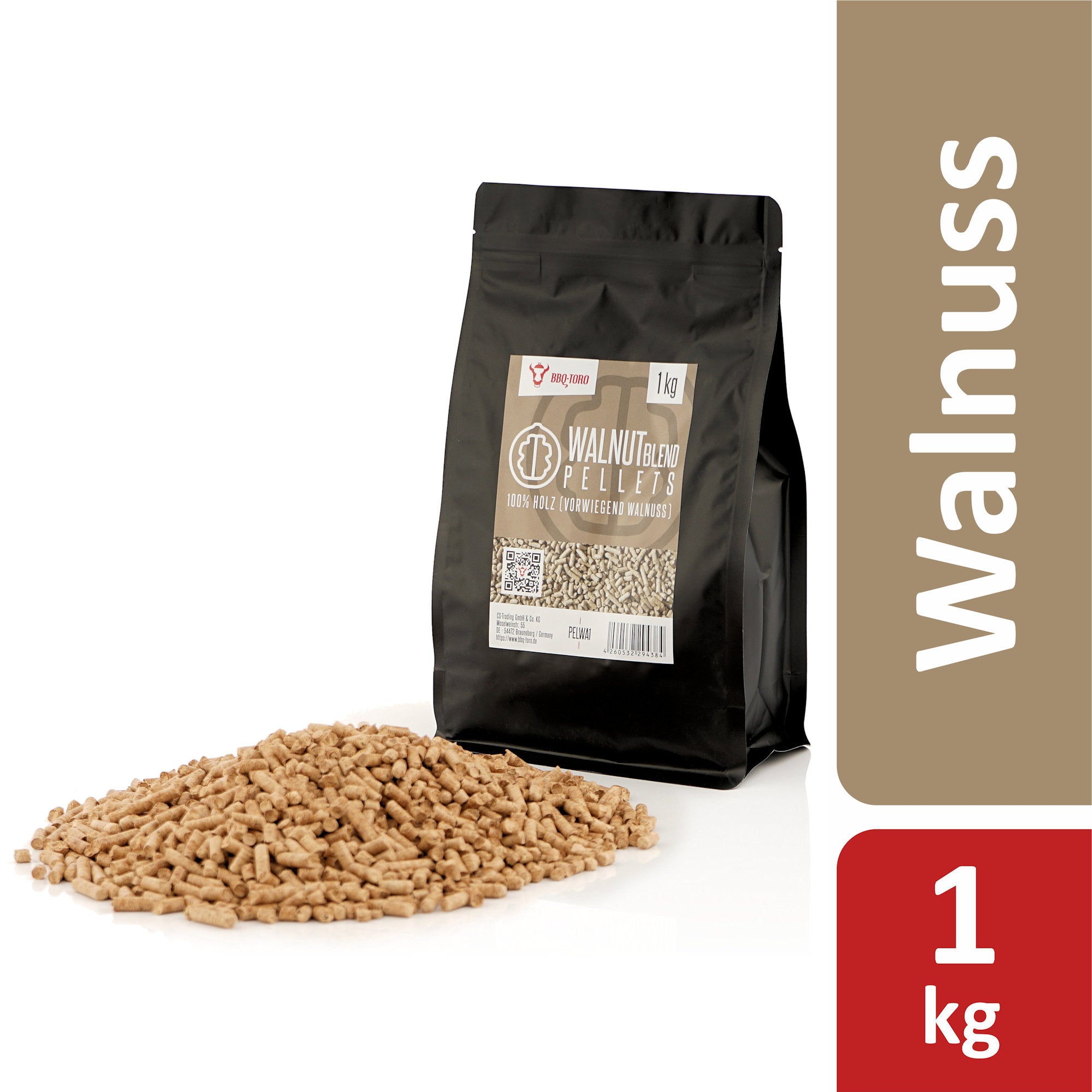 Räucherpellets "Walnut Blend", 100% Holz (vorwiegend Walnuss)