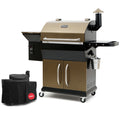 Pellet Smoker Grill PG2, Schwarz - Gold, Pelletgrill