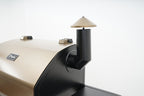 Pellet Smoker Grill PG2, Schwarz - Gold, Pelletgrill