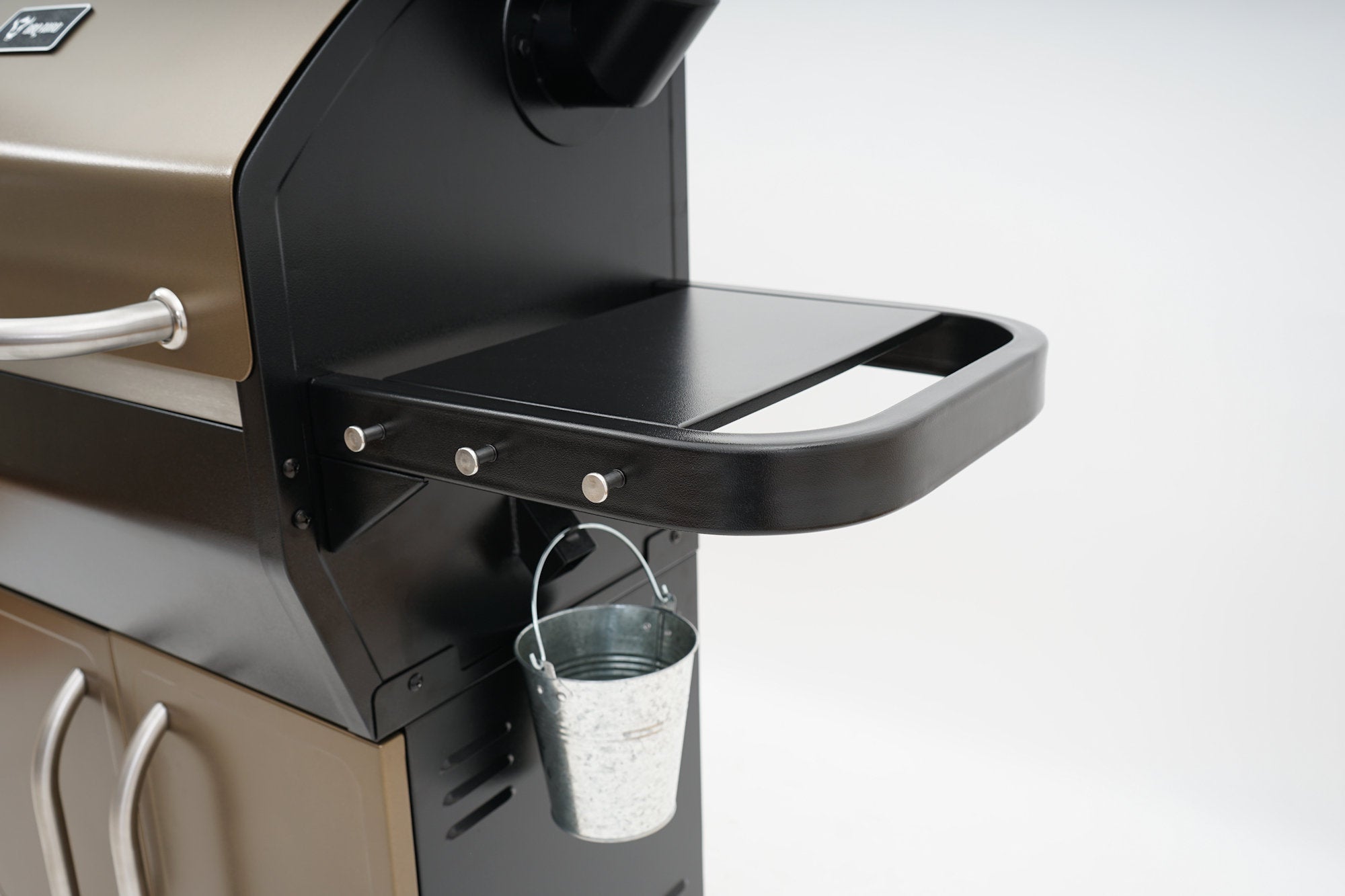 Pellet Smoker Grill PG2, Schwarz - Gold, Pelletgrill