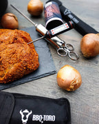 Pulled Pork Set, 5-teilig, inkl. Fleischmarinierspritze, Thermometer und Fleischkrallen