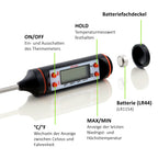 Pulled Pork Set, 5-teilig, inkl. Fleischmarinierspritze, Thermometer und Fleischkrallen