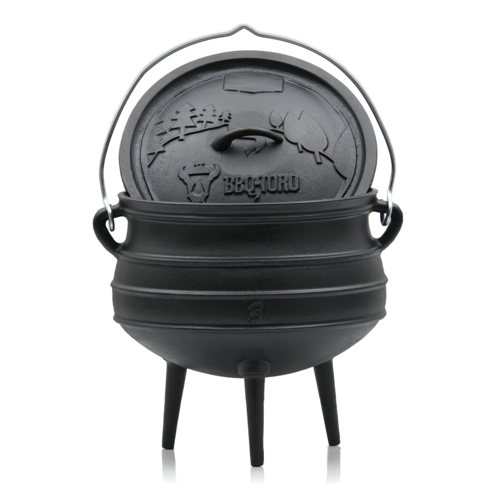 Potjie, 8 litres, marmite sud-africaine en fonte