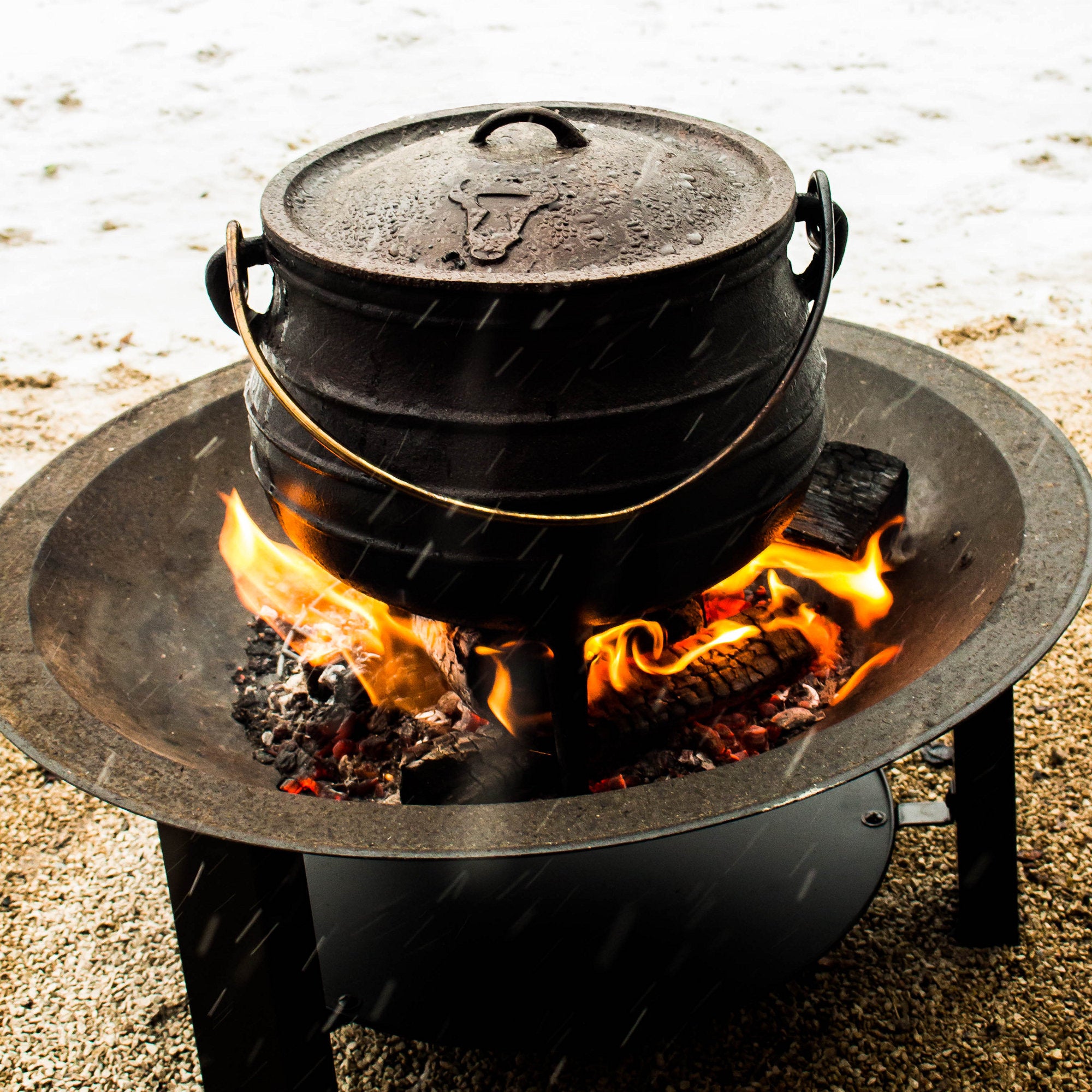 Potjie, Südafrikanischer Kochtopf, Gusseisen