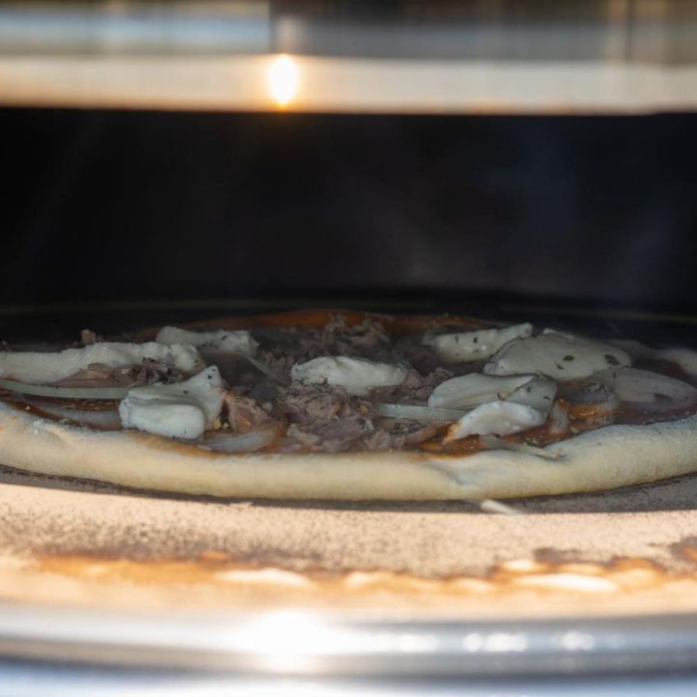 Pizza Element, Ø 57 cm, Edelstahl, inkl. Schaufel, Pizzastein und Thermometer