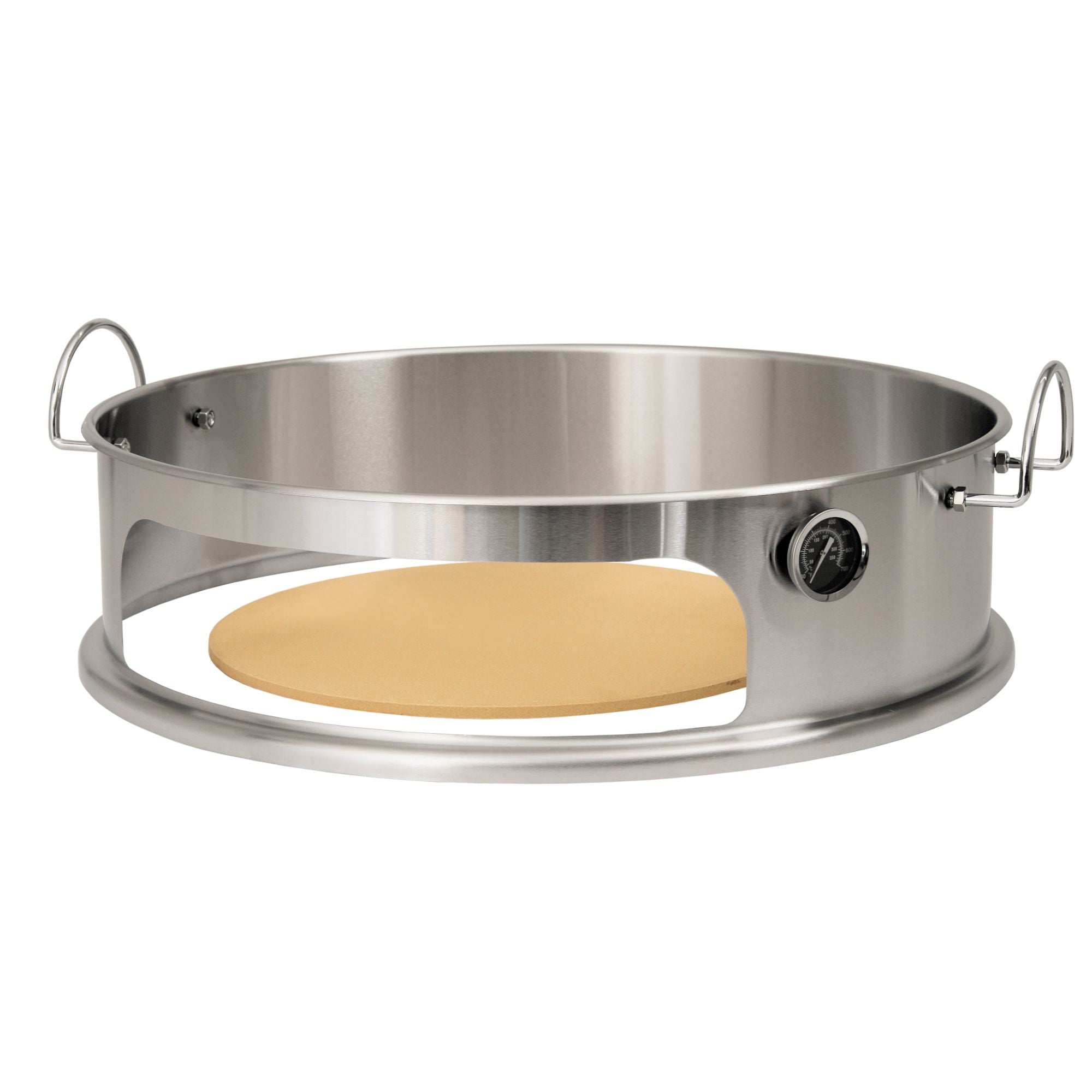 Pizza Element, Ø 57 cm, Edelstahl, inkl. Schaufel, Pizzastein und Thermometer