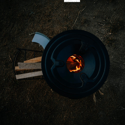 Raketenofen "RAKETE #2", Edelstahl, Rocket Stove für Dutch Oven