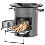 Raketenofen "RAKETE #2", Edelstahl, Rocket Stove für Dutch Oven