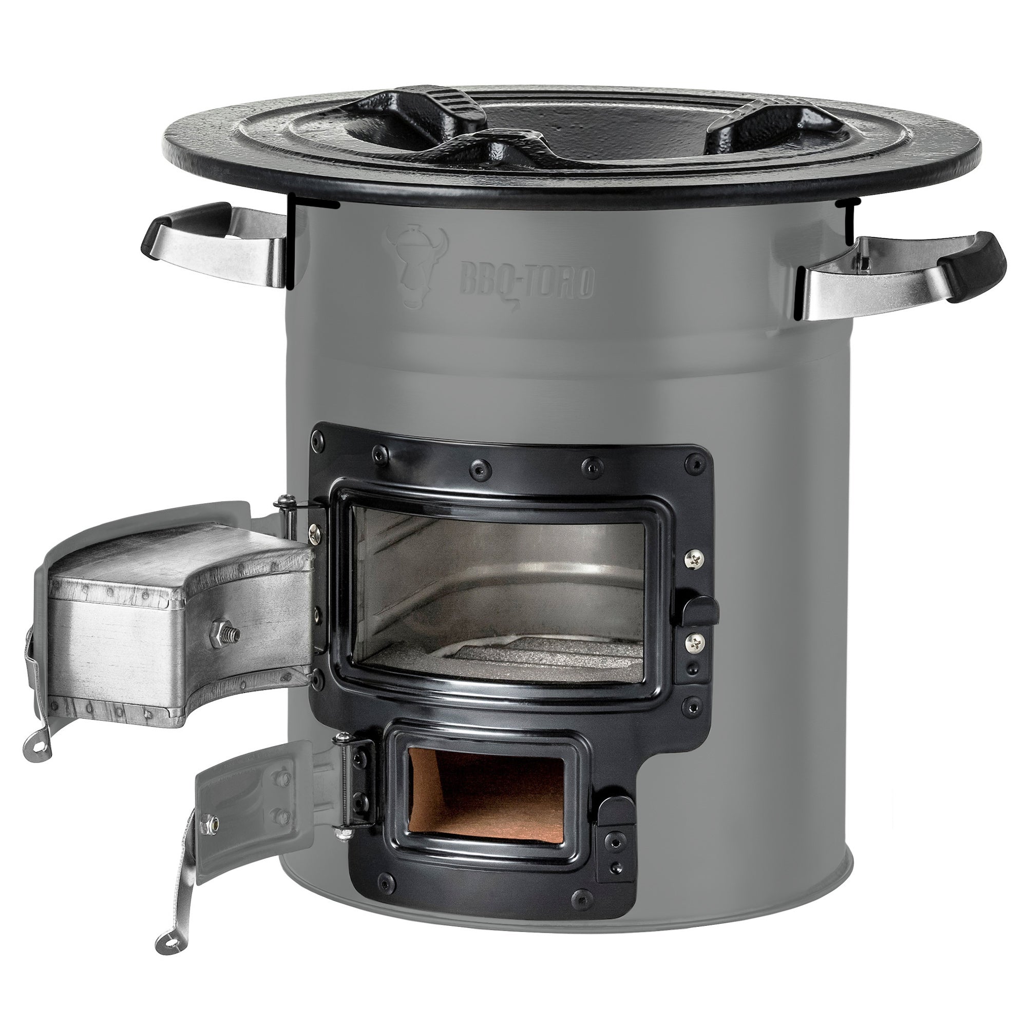 Raketenofen "RAKETE #2", Edelstahl, Rocket Stove für Dutch Oven