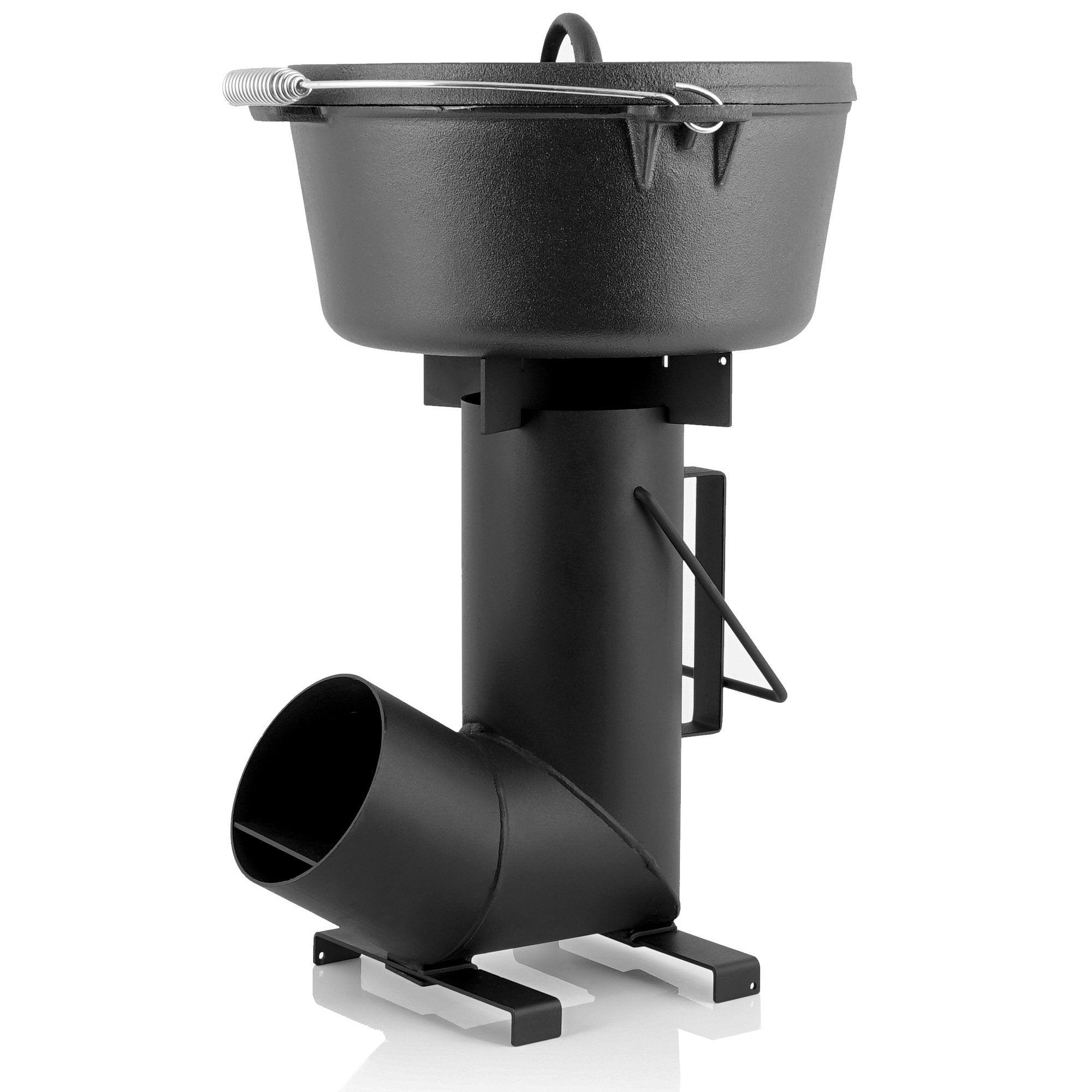 Raketenofen "RAKETE 6", Rocket Stove aus 1,5-mm-dickem Stahl für Dutch oven