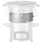 Power Ring für Raketenofen, Ø 25-35 x 8,5 cm, Edelstahl