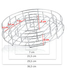 3-In-1 Rippchen und Hähnchenkeulen Halter, Edelstahl, inkl. Auffangschale