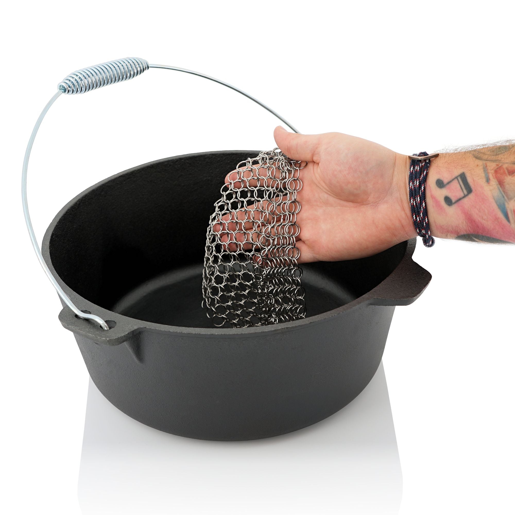 Dutch Oven, Starter Set 7-teilig, Gusseisen, inkl. Deckelheber