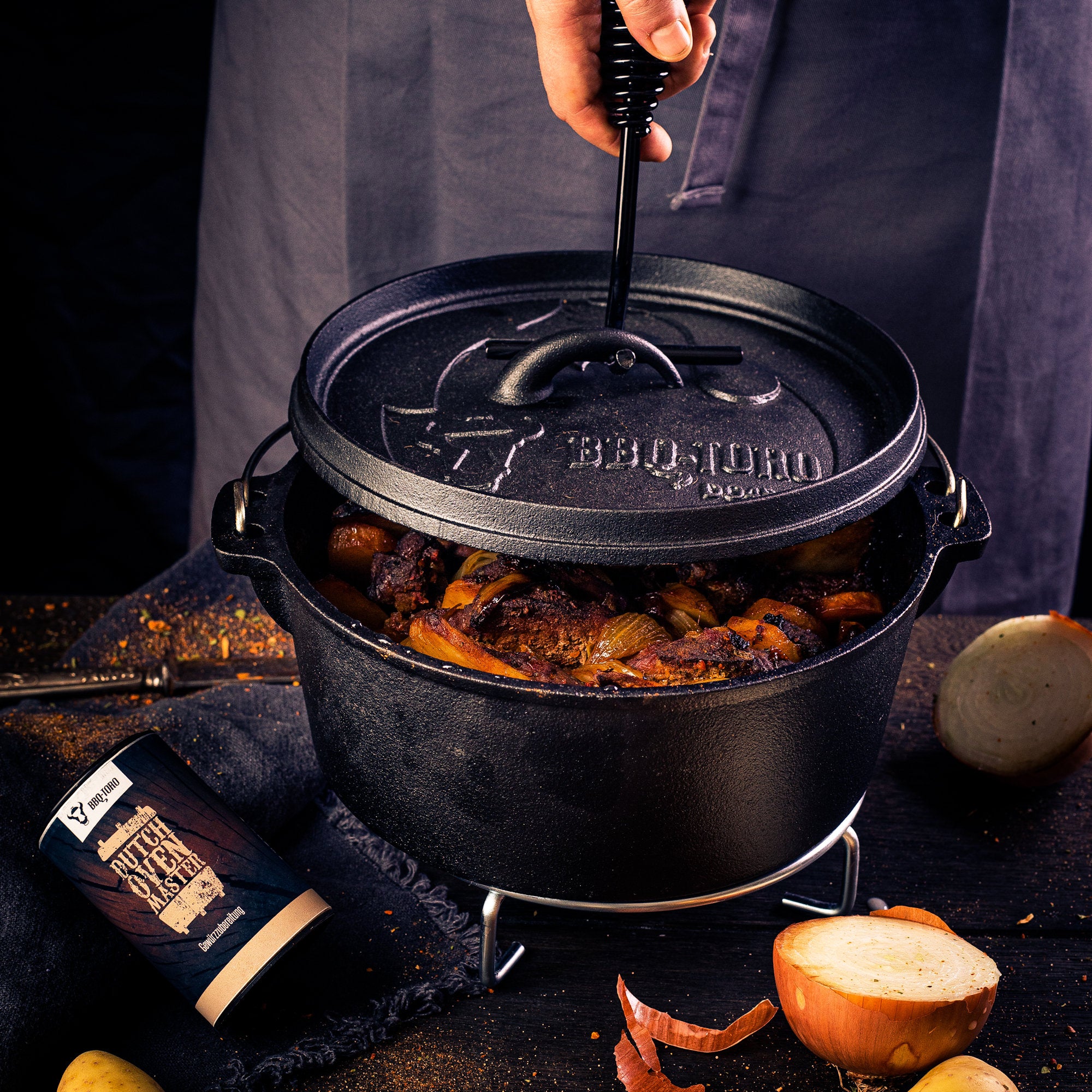 Dutch Oven, Starter Set 6-teilig, Gusseisen