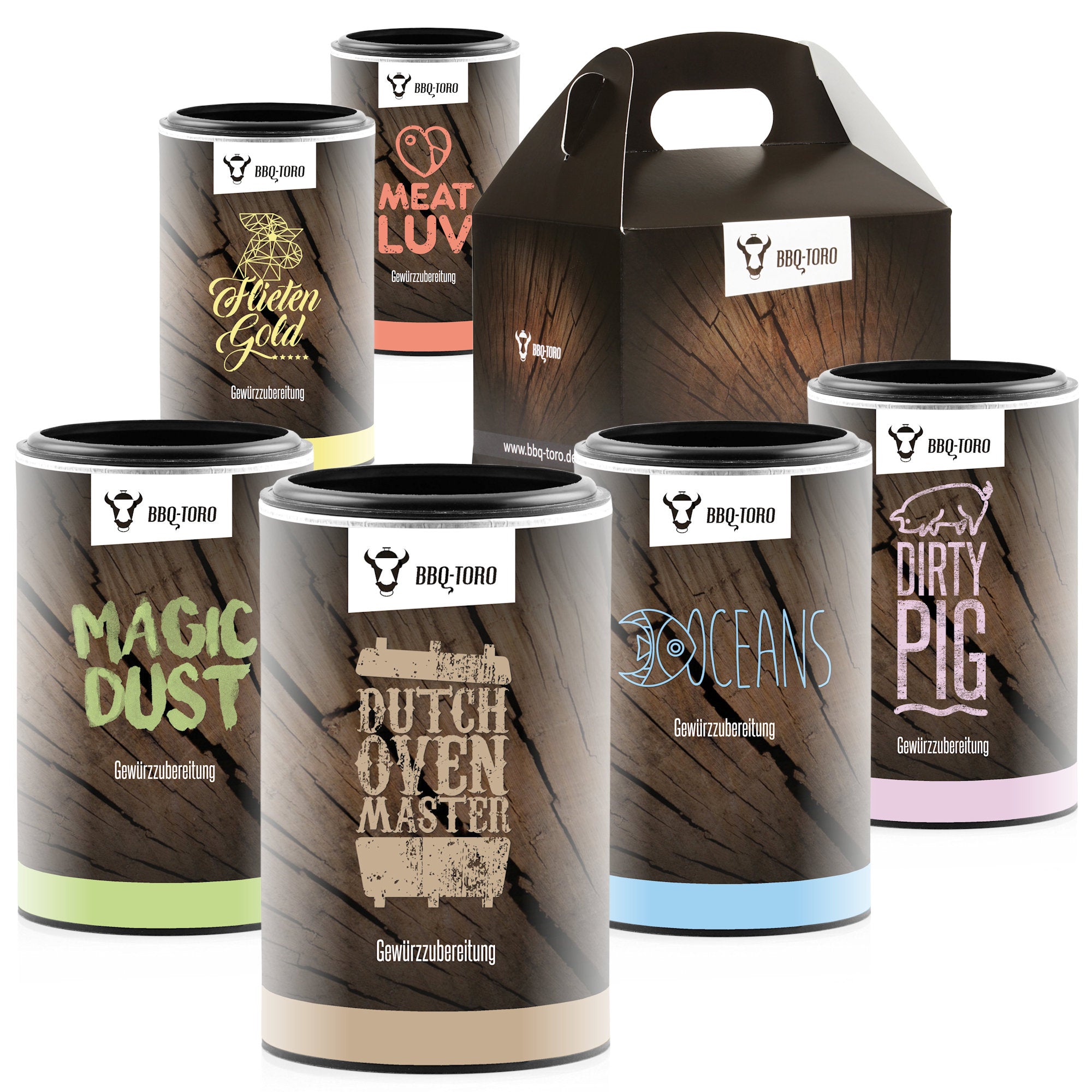 Spice set of 6 "Grill Master", 680g, including gift packaging