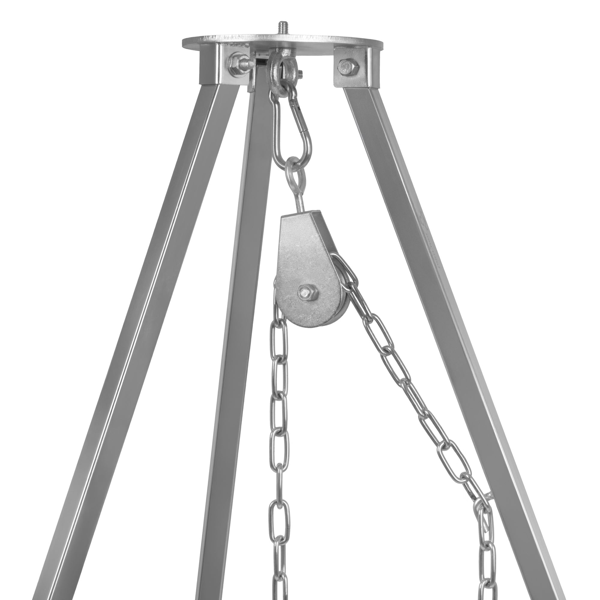 Tripod grill, 112 - 178 cm, incl. grill grate, Ø 54 cm, cast iron