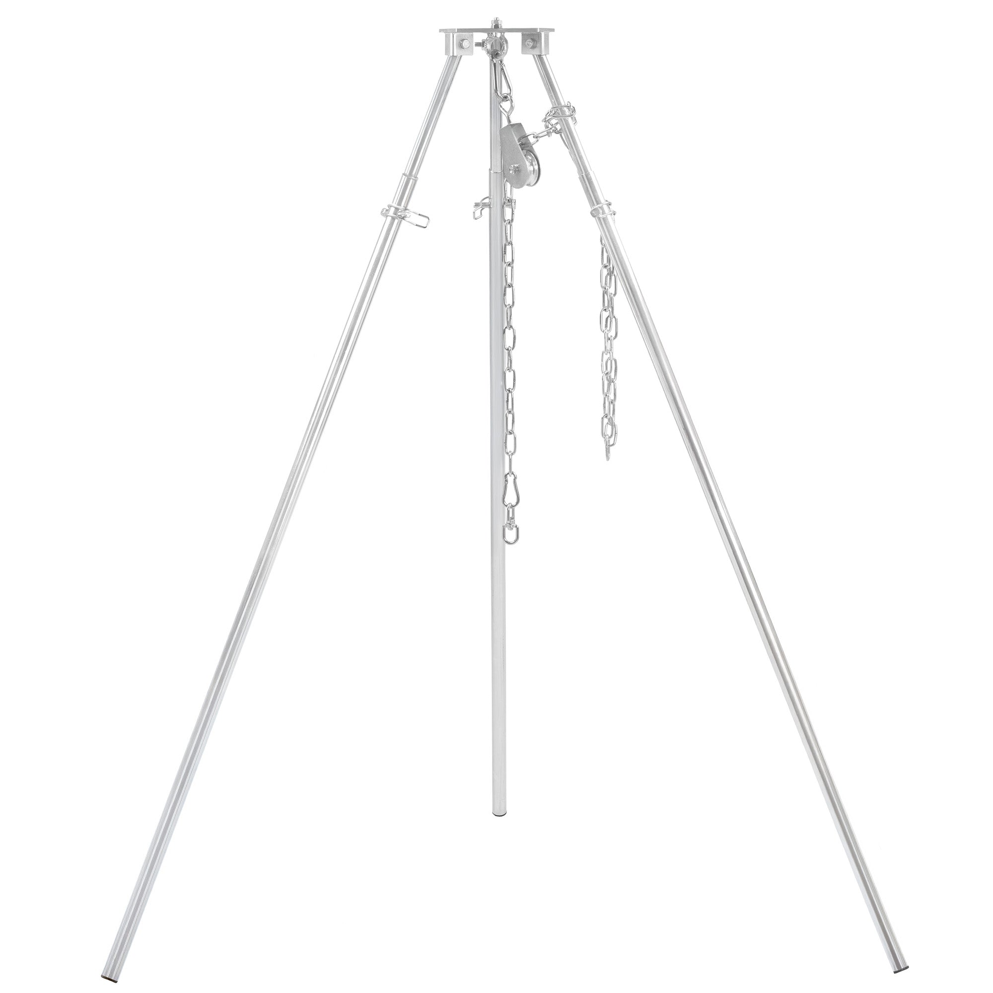 Dreibein Grill, 119 - 184 cm, verzinktes Eisen, inkl. Grillrost