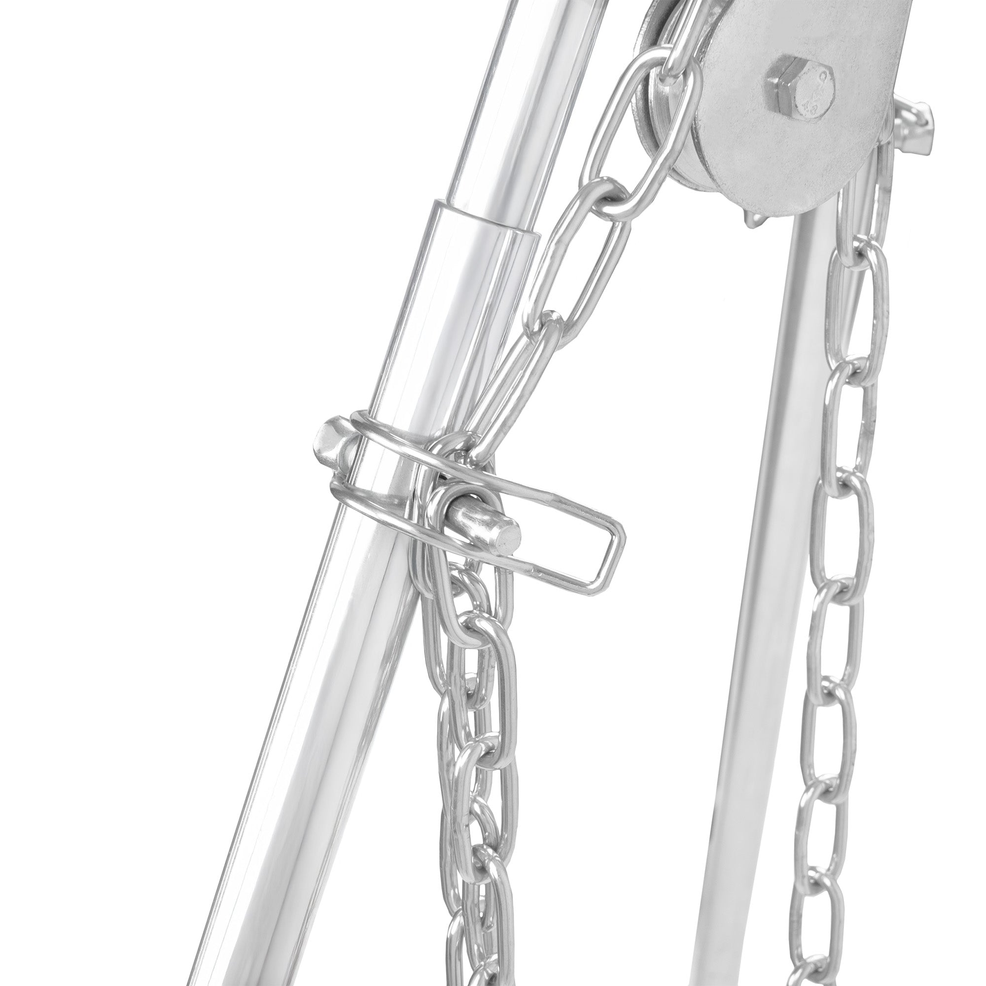 Dreibein Grill, 119 - 184 cm, verzinktes Eisen, inkl. Grillrost