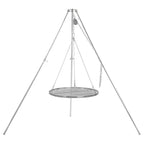 Dreibein Grill, 119 - 184 cm, Edelstahl, inkl. Grillrost