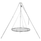 Dreibein Grill, 119 - 184 cm, Edelstahl, inkl. Grillrost