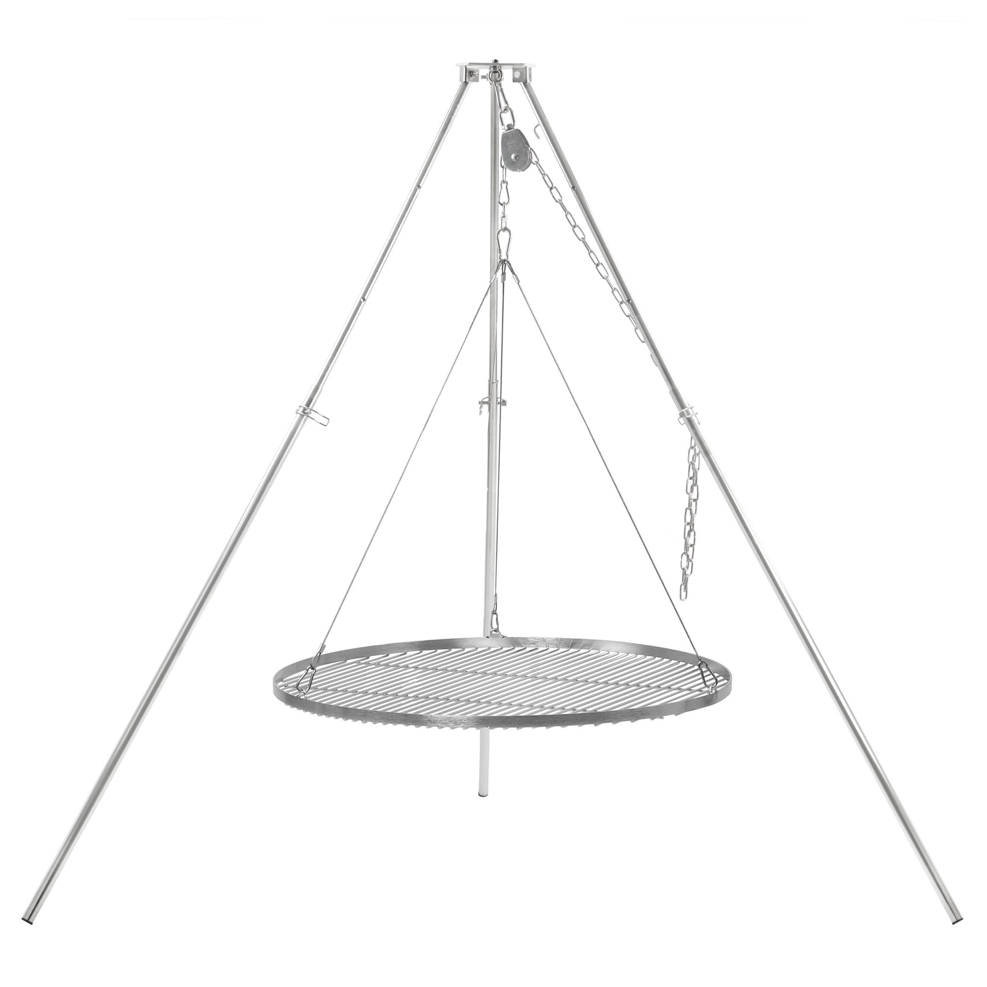 Tripod Grill, 119 - 184 cm, Stainless Steel, incl. Grill Grate