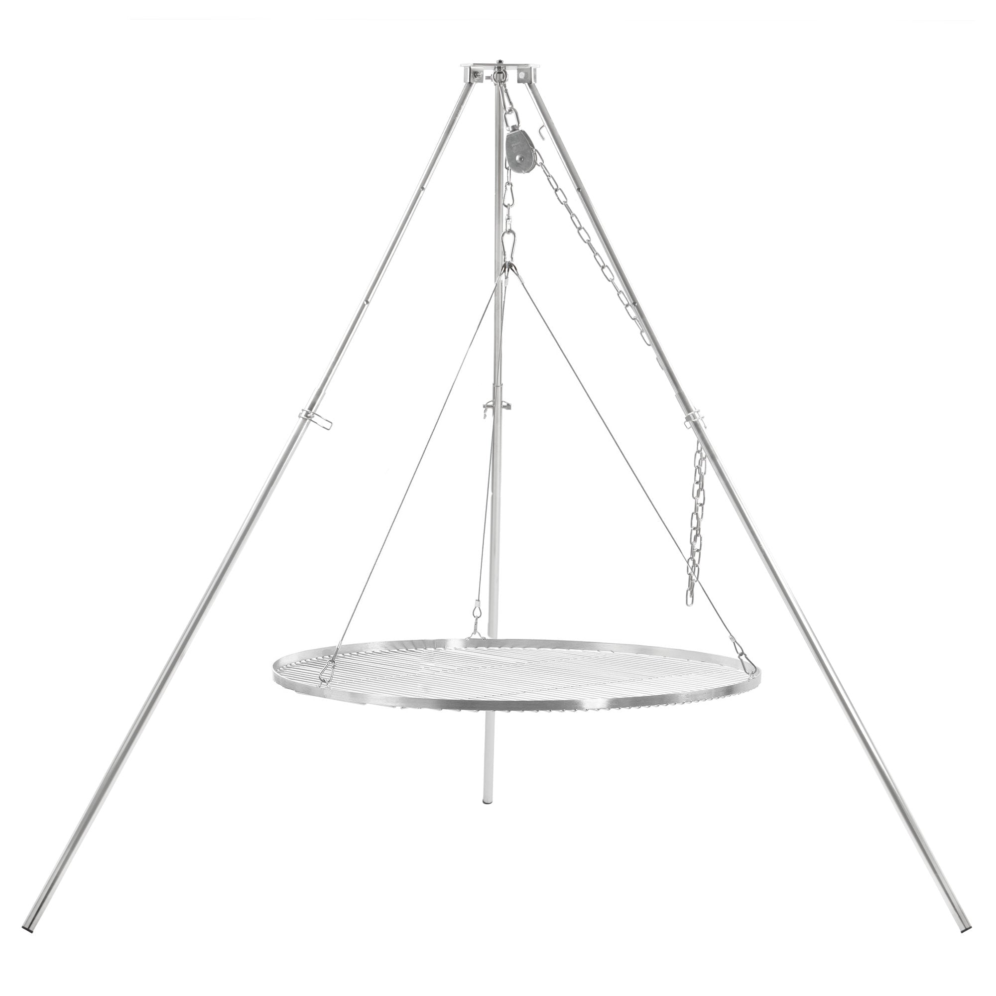 Tripod Grill, 119 - 184 cm, Stainless Steel, incl. Grill Grate