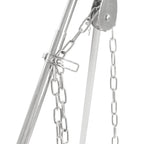 Dreibein Grill, 119 - 184 cm, Edelstahl, inkl. Grillrost