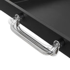 Charcoal grill with rotisserie attachment, 11 skewers, stainless steel, including motor.