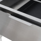 Charcoal grill with rotisserie attachment, 11 skewers, stainless steel, including motor.