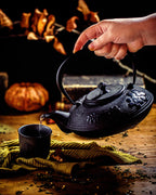 Asian-style teapot, 1.2 liters, cast iron, including stainless steel strainer