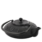 Asian-style teapot, 1.2 liters, cast iron, including stainless steel strainer