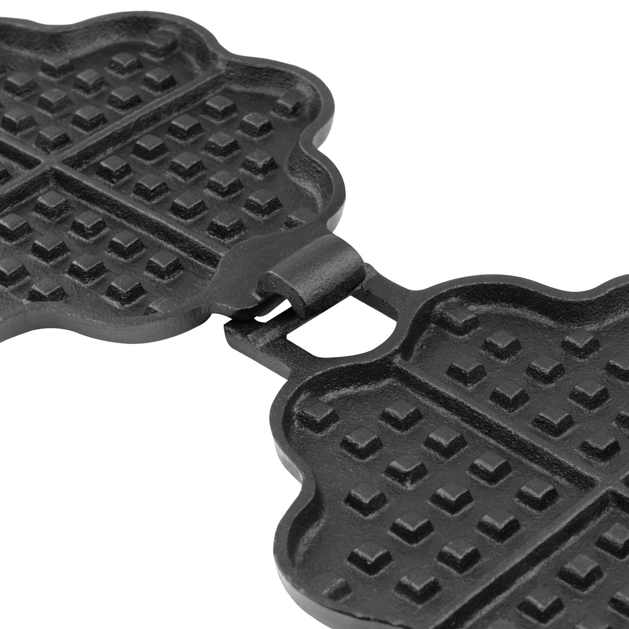 Waffeleisen in Herzform, Gusseisen, Doppelform