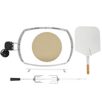 Pizzaring Set, inkl. Grillspieß, Motor und Pizza Element, für Weber Serie