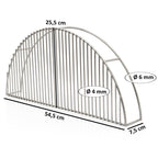 Warmhalterost, Edelstahl, für Ø 57 cm Kugelgrill, Universal Grillrost Erhöhung