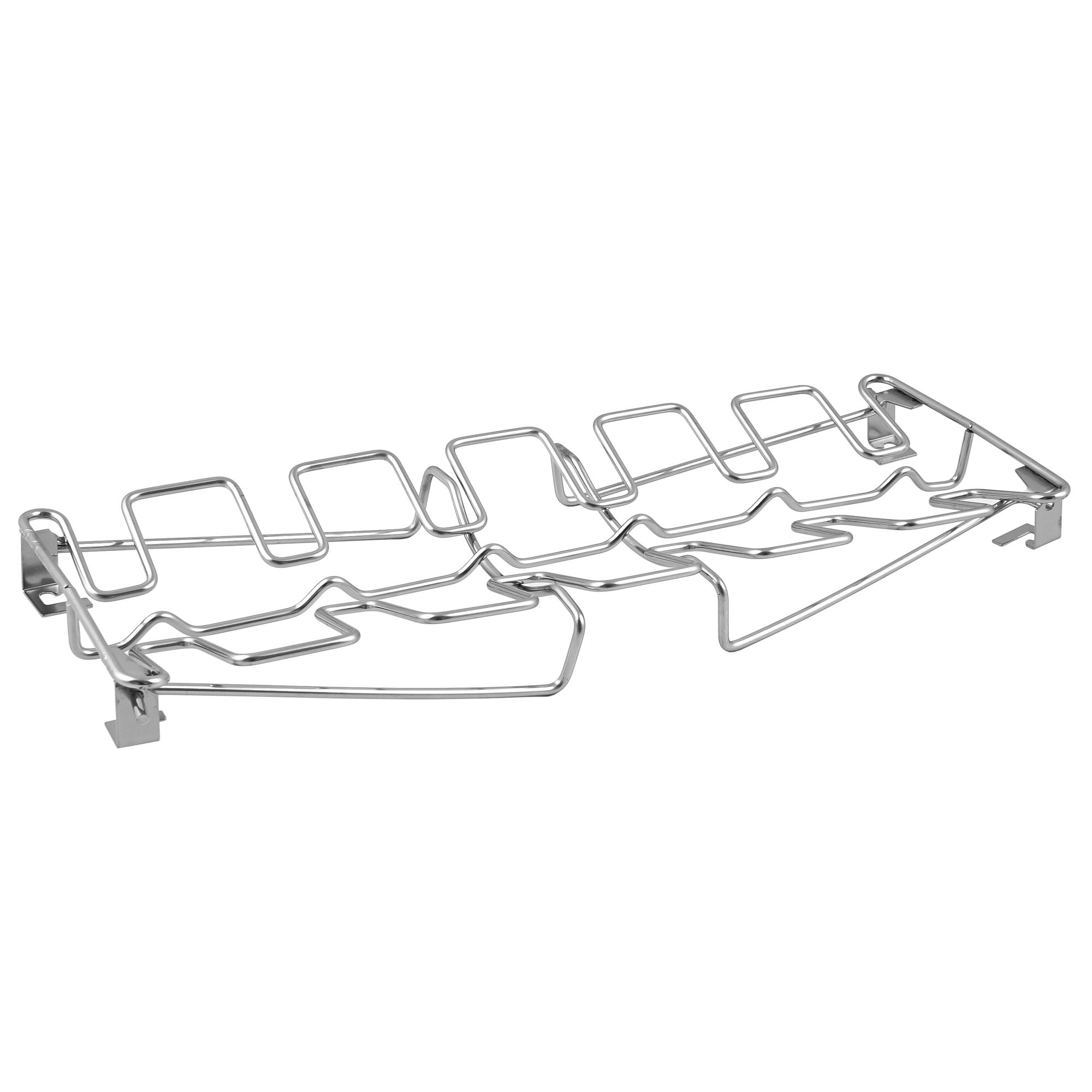 Hähnchenschenkelhalter, Edelstahl, für 12 Hähnchenkeulen, inkl. Schale